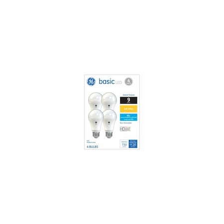 Current LED Light Bulbs, Soft White, 760 Lumens, 10-Watts, 4PK 36993