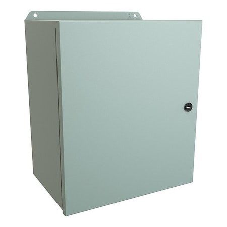 Hammond Latches Electrical Enclosure, 14 in H, 8 in D, 12 in W, 12, 13, 3R, 4, Steel EJ14128