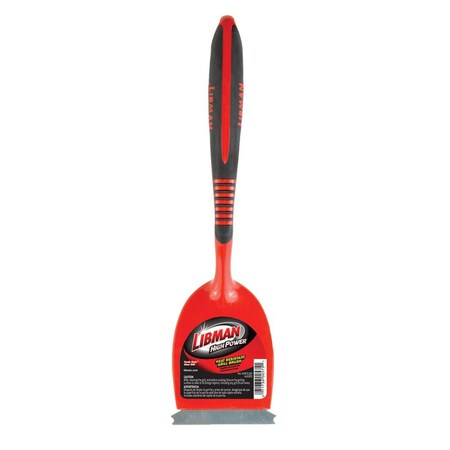 Libman Commercial Small Grill Brush, Brss Fbrs, Scraper 575