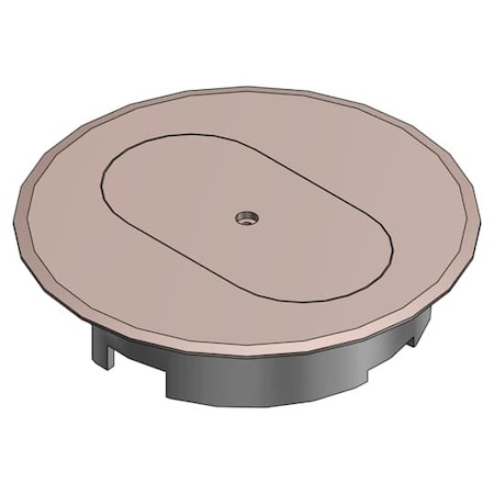 Carlon Box Cover, Floor Box Type, Non-Metallic, Duplex Receptacle Cover Type E97DST