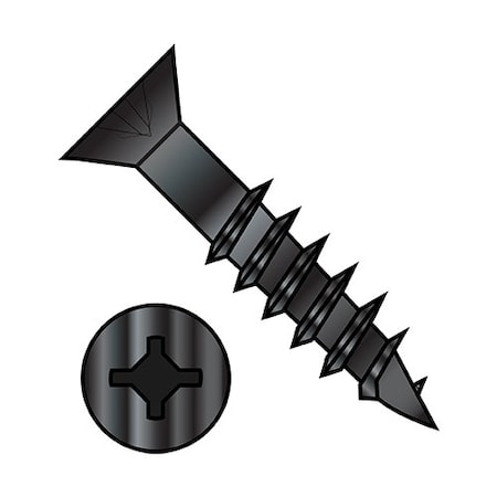 Zoro Select 10-9X2 Sqr Phl Flat D/T Wood P/T Black Ox & Oil, 2500Pk 1032DXFDB