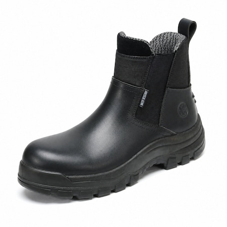 Handpoint Men's 6 in Soft Toe Slip-On Work Boots-Waterproof Leather Chelsea Boots, Slip Resistant, 10 80M02-EE-10