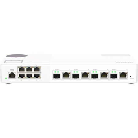 Qnap 10GbE and 2.5GbE Layer 2 Web Managed Switch for SMB Network Deployment QSW-M2106-4C-US