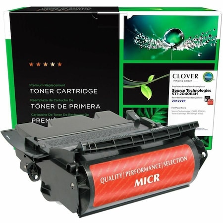 Cig Clover Imaging Remanufactured High Yield MICR Toner Cartridge for Source Technologies STI-204064H 201277P