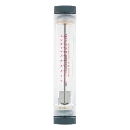 Omega Variable Area Flow Meter, Low Cost Industrial, Water, 3 GPM to 35.5 GPM, 150 psi, 1 " NPT Female, 5 FL-75D
