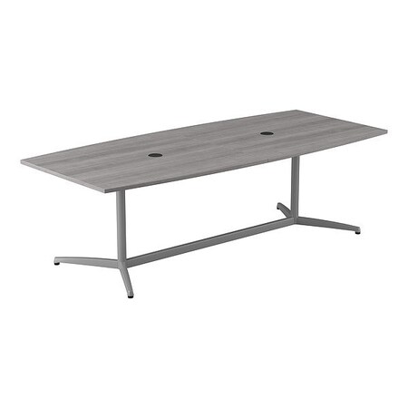 Bush Business Furniture Conference Table, Gray, Laminate/Wood 99TBM96PGSVK