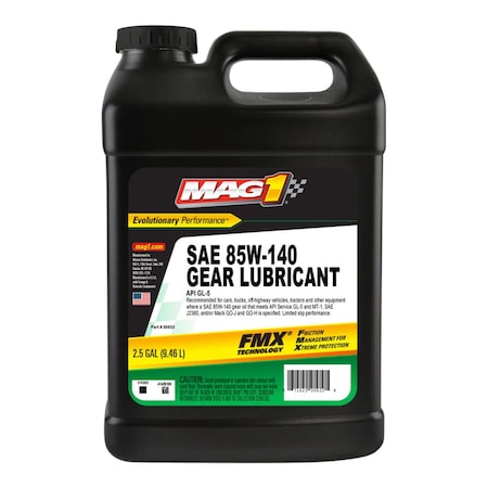 Mag 1 Gear Oil, 2.5 gal, Jug, Brown MAG00832