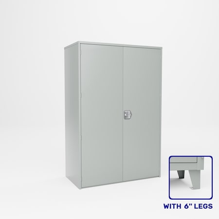 Pucel Double Door Storage Cabinet, 48 in W x 24 in D x 78 in H, Red HDSC-4872-24-4L-DD