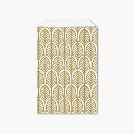 Nashville Wraps Nouveau Gold Paper Merchandise Bags, 4.75x6.75, 500PK MB0NG