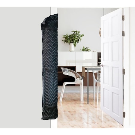 Mytee Products 69inx11in Polyester Quilted Door Jamb Protector Pad w/ Hook and Loop Straps MB-QDJP