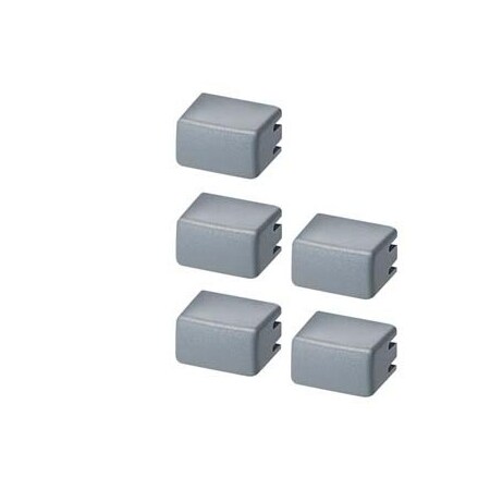 Siemens Cap set for button 5TE48 Set with 5x each Gray/non-transparent 5TG8060