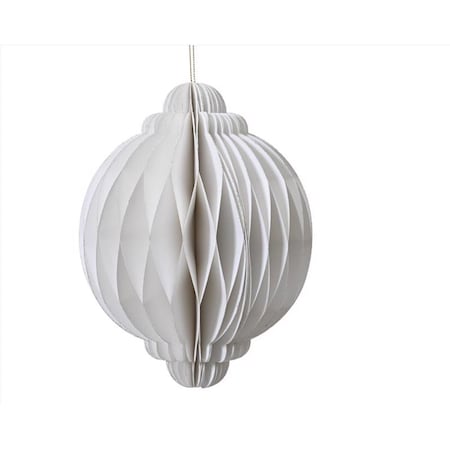 Decoris White Onion Ornament 6 in. 709208