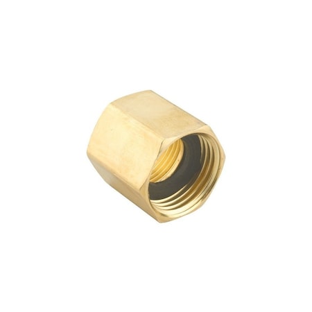 Gilmour Hose Adapter, 3/4 x 3/4 in, FNPT x FNH, Brass, For: Garden Hose 807074-1002