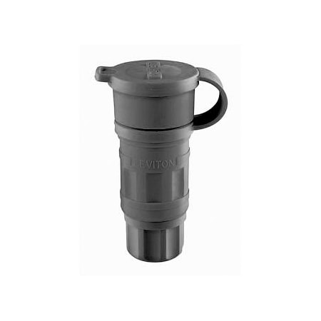 Leviton Industrial Grade Wetguard Connector 15 Amp, 125 Volt 25W47-B