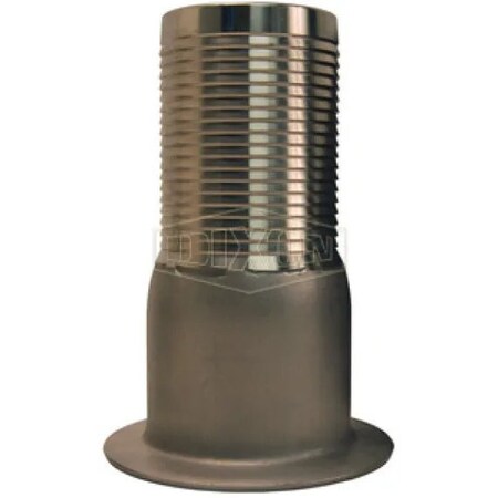 Dixon King Turned Back Hose Nipple, 1 in Nominal, 316 SS, Domestic RN10