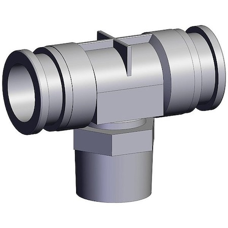 Smc Push-Fit Fitting, Union Tee KQG2T13-N03S