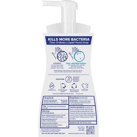 Dial Antibacterial Defense 7.5 Oz. Fresh Lavender + Aloe Foaming Hand Wash 2138227