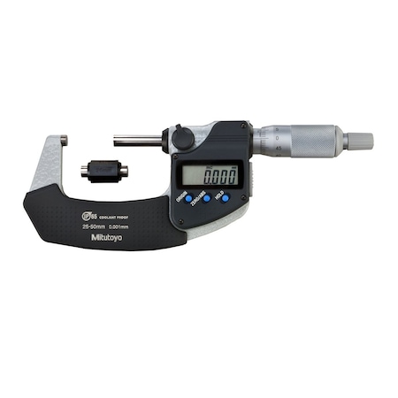 Mitutoyo Digimatic Outside Micrometer, 25-50mm, .001mm, O, RS 293-231-32
