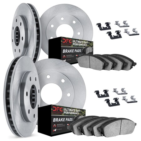 Dynamic Friction Co DFC Brake Rotor- Heavy Duty Brake Pad includes Hardware 6414-54102