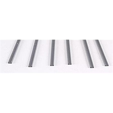 Plastruct 0.12 x 15 in. C - 4 ABS Channel, 7PK PLS90043