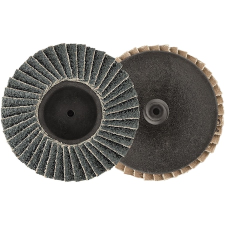 Auveco 3in Mini Zirconia Flap Disc - 40 Grit - Type 1, 2PK 22644