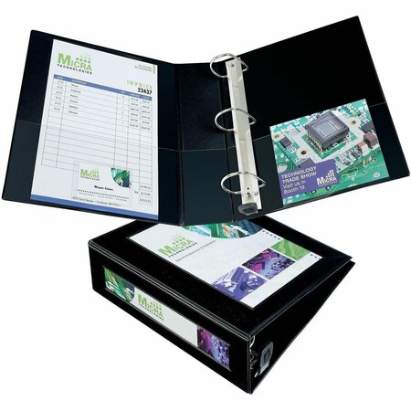 Avery Dennison Avery  Framed View Binder with One Touch EZD Rings, 3" Capacity, Black 68037