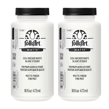 Folkart Acrylic Paint, Matte, Acrylic Base, Wicker White 6364