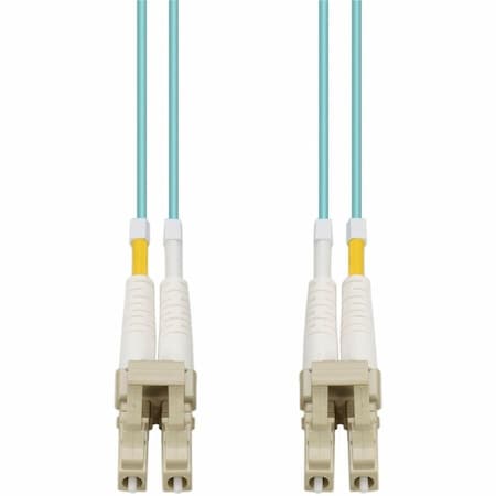 Add-On Addon 15M Lc (Male) To Lc (Male) Straight Aqua Om4 Duplex Fiber ADD-LC-LC-15M5OM4P