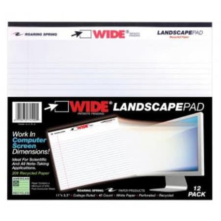 Roaring Spring Paper Products Landscape Wide Pads 74500