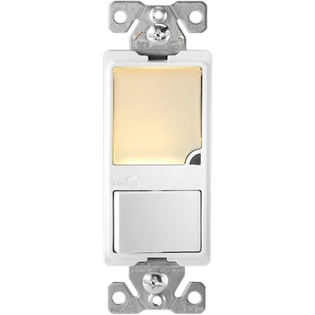 Eaton Wiring Devices Switch/Nightlight Led 15A Ivry 7738V-BOX