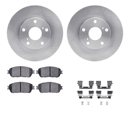 Dynamic Friction Co DFC Brake Rotor- Heavy Duty Brake Pad includes Hardware 6412-76052
