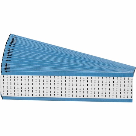 Brady Alphabetical Vinyl Cloth Upper Case Wire Marking Cards, Pack of 25 Cards, 25PK WM-I-PK