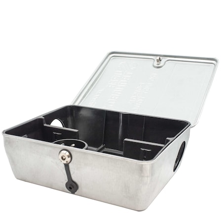 Super Strongbox Bait Station, Galvanized Steel, PK6 912