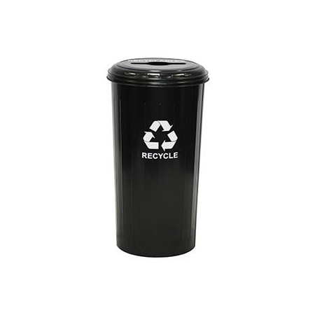 Witt Industries 20 gal Round Black, Metal 10/1CTBK