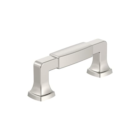 Amerock Stature 3 inch 76mm Center-to-Center Polished Nickel Cabinet Pull BP36891PN