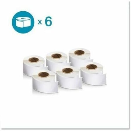 Dymo Dy Lw 1-1/8In X 3-1/2In Wht Adr 130Ct 6Pk (30251) 2050818