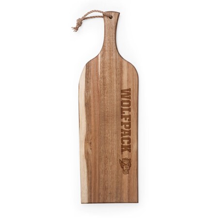 Picnic Time Family Of Brands NCAA NC State Wolfpack Artisan 24 Acacia Charcuterie Board with Raw Wood Edge 892-00-512-423-0