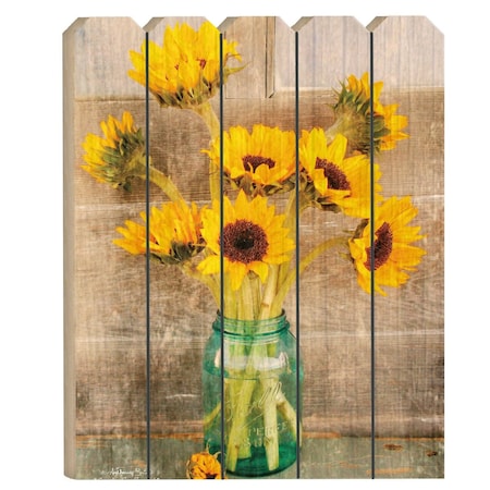 Homeroots Country Sunflowers Unframed Print Wall Art 404307