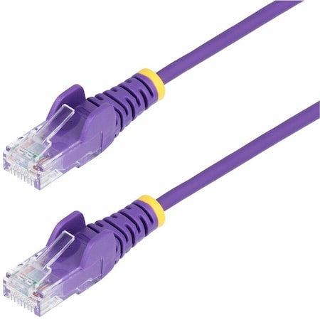 Startech.Com 5FT PURPLE SLIM CAT6 ETHERNET CABLE, SNAGLESS, 100W POE, UTP, LSZH, 28AWG BARE C N6PAT5PLS