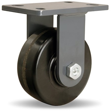 Hamilton Rigid Caster, Es 6X2-1/2 Plastex R-ES-6PH