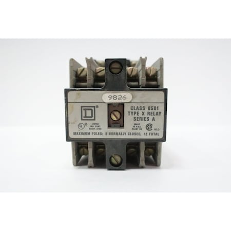 Square D CONTROL RELAY 120V-AC 8501XO80