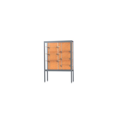 Ghent Display Case 48x66x16, Cork, Satin 11404-CK-SN
