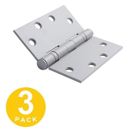 Global Door Controls 4.5 in Leaf W x 4.5 in Leaf H, Gray CP4545BB-USP-3