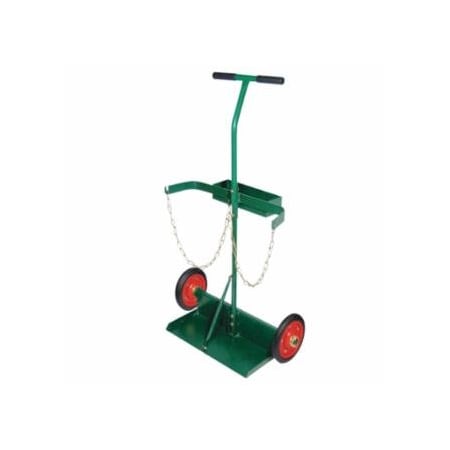 Best Welds Wheeled Cylinder Truck, 8 in x 19-1/2 in Base Plate, 8 in Wheels 900-CTR-8