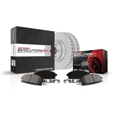 Powerstop PowerStop  Front Z23 Evolution Sport Coated Brake Kit for 2011-2018 Porsche Cayenne CRK6042