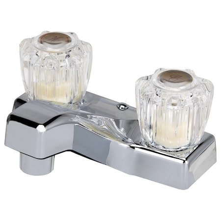 Boston Harbor Lavatory Faucet, 1.5 gpm, 2-Faucet Handle, Chrome Plated, Round Handle PF4201A