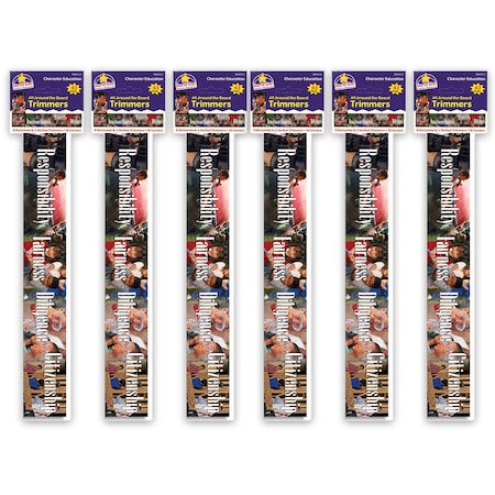 North Star Teacher Resources All Around the Board Trimmers, Character Education, 43 Feet Per Pack, 6PK 4212