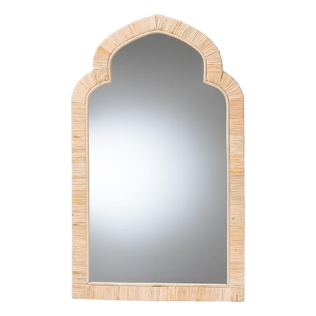 Bali & Pari Plautilla Natural Rattan Wall Mirror 270-14782-ZORO