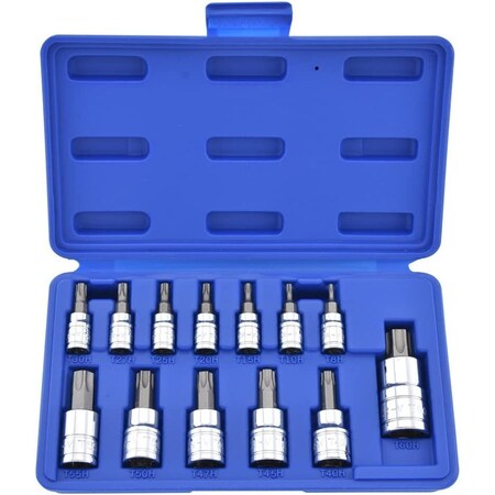 Neiko Tamper Proof Torx Bit Socket Set, T8 - T60, S2 Steel 10073A