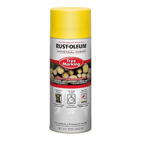 Industrial Choice Marking Paint, Yellow, 12 oz 398859